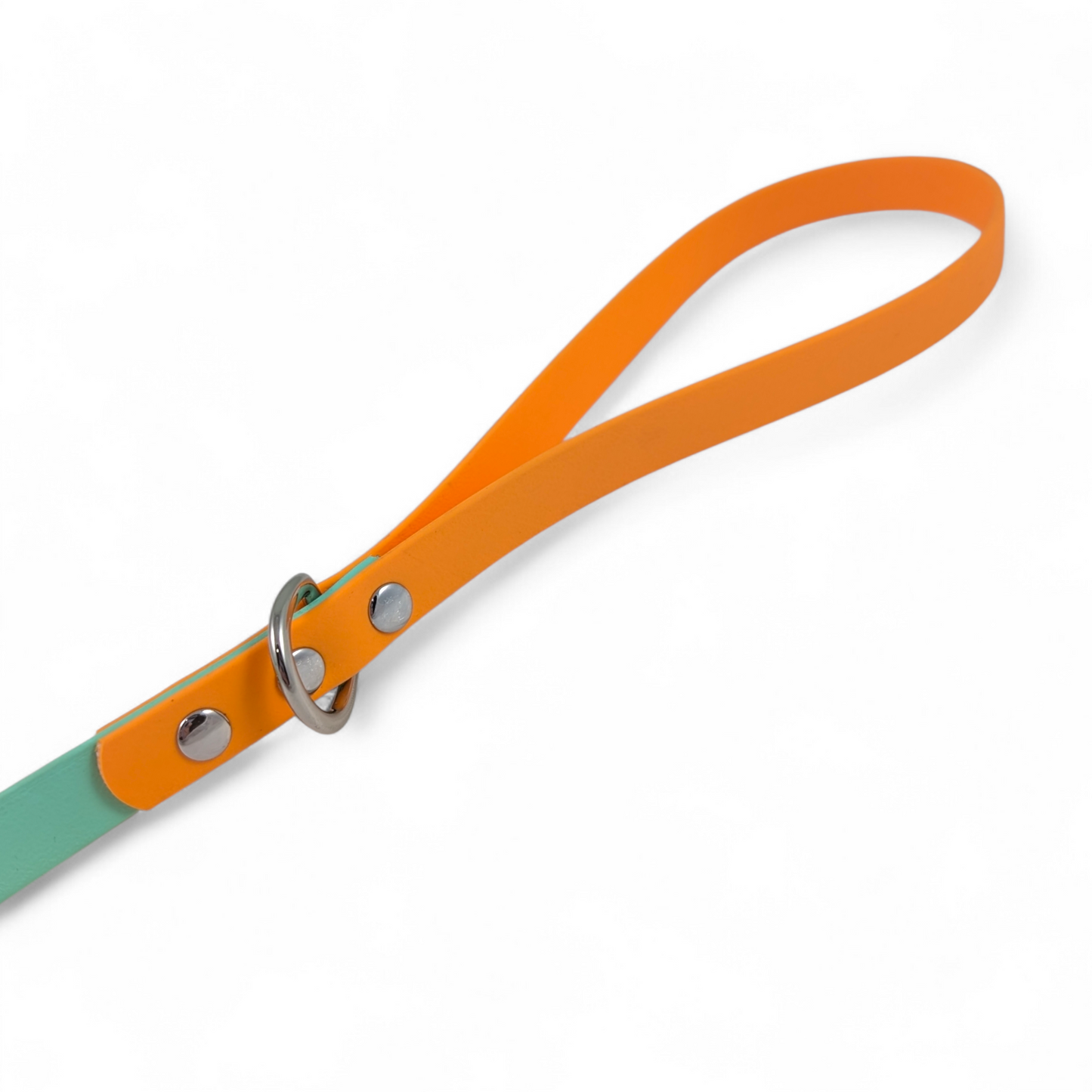 Two-Tone Leash – Sea Foam & Flame