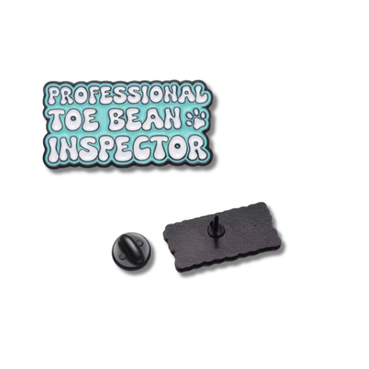 "Professional Toe Bean Inspector" Enamel Pin