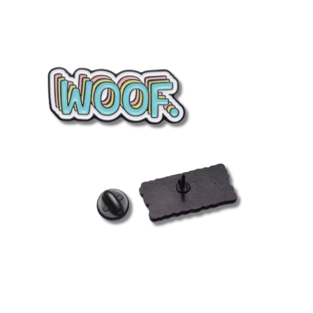 "WOOF" Enamel Pin