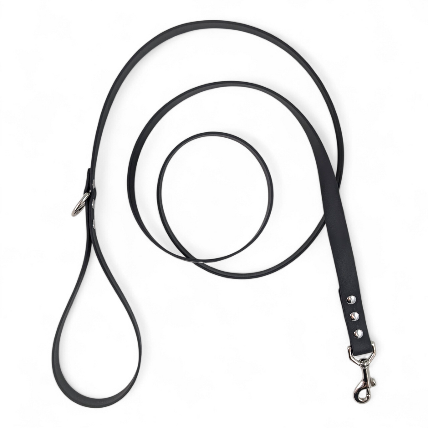 Solid Colour Leash – Raven (Plated Brass)