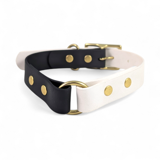 Two-Tone Collar – Snow & Raven